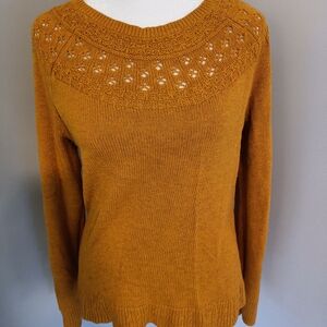 Sonoma Women's Mustard Knit Sweater